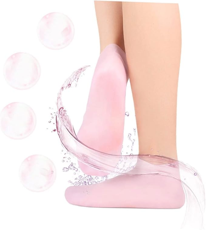 1 Pair Silicone Gel Moisturizing Socks for Hydrated, Smooth Feet