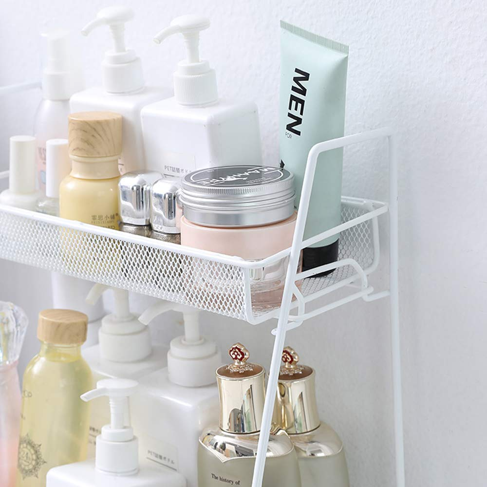 2-Tier Multipurpose Metal Rack – Kitchen, Bathroom, & More