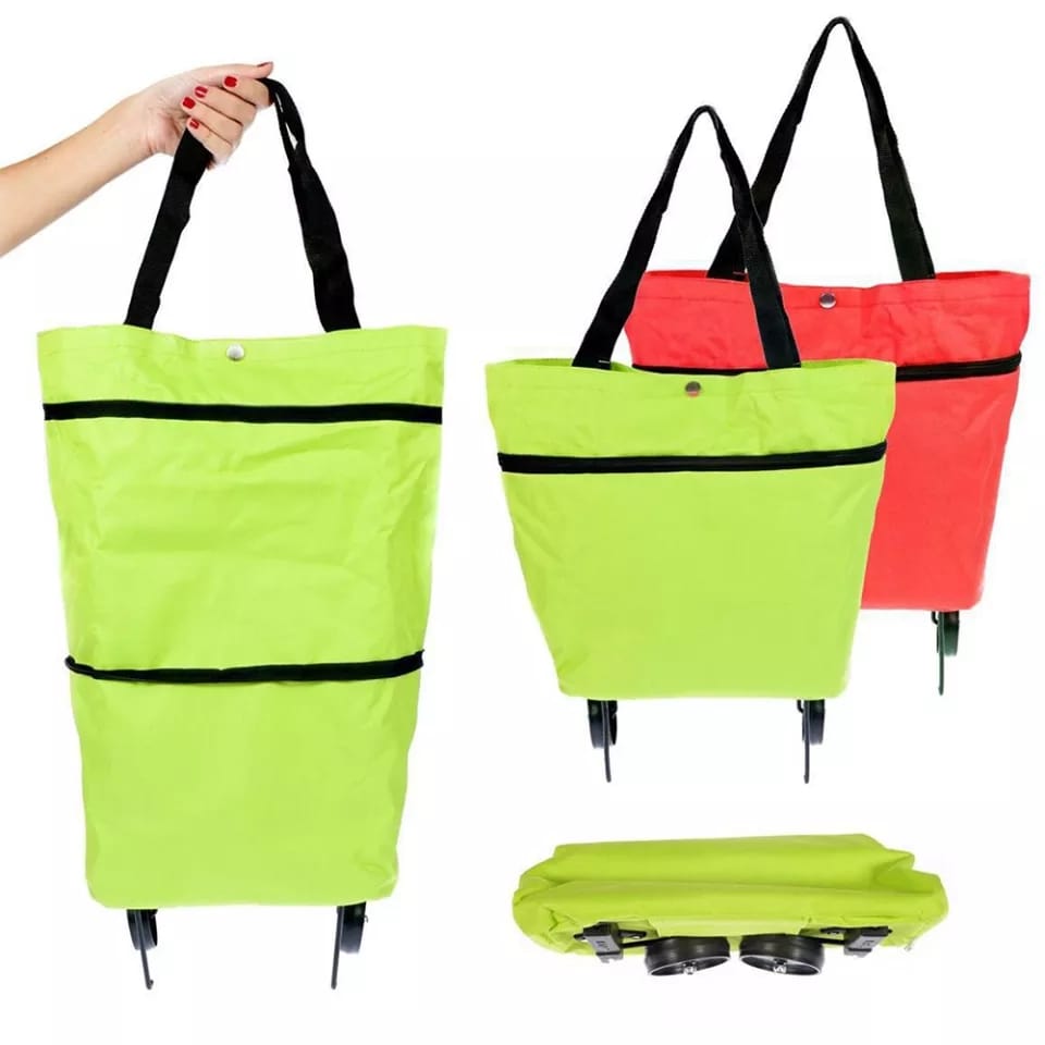 Foldable Trolley Bag with Wheels – Compact & Versatile Travel Companion