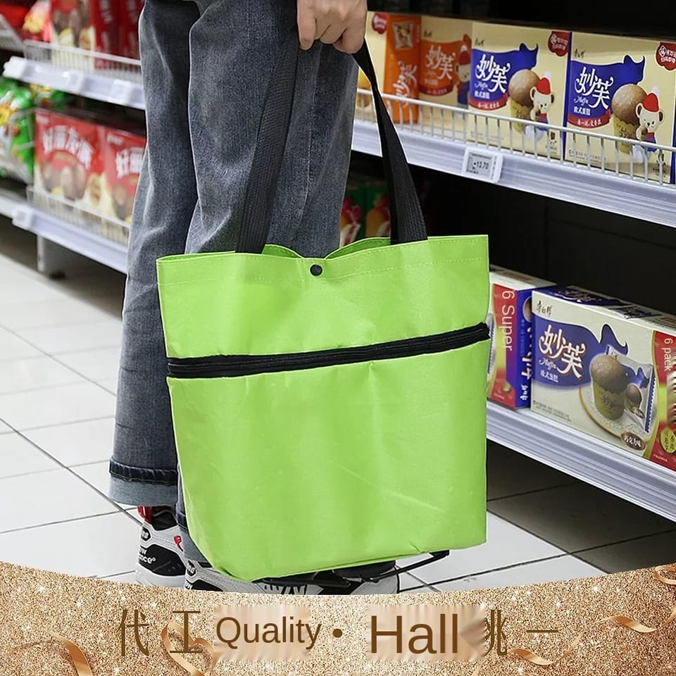 Foldable Trolley Bag with Wheels – Compact & Versatile Travel Companion