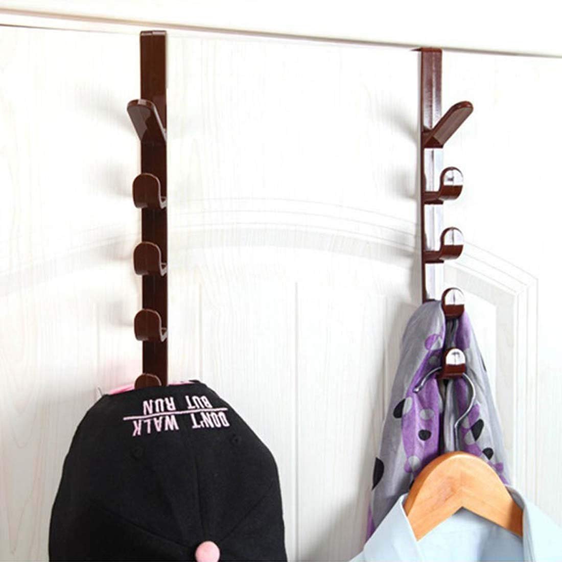 Over-the-Door Organizer Hanger Rack – 5-Hook Clothes & Accessories Holder